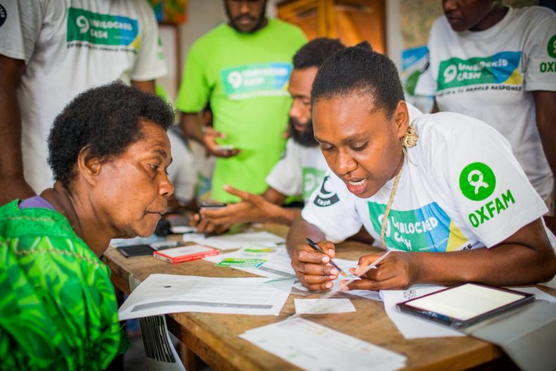 Oxfam in Vanuatu is scaling its UnBlocked Cash project to distribute cash and voucher assistance to the most affected by Cyclone Harold and COVID-19.